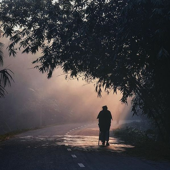 Ritratto del curatore della strada di campagna